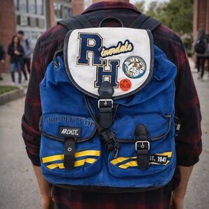 Riverdale Archie Jughead Backpack Unisex Blue High School Rucksack Exclusive